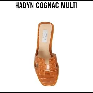 Steve Madden Hadyn Cognac Multi Sandal size 8.5